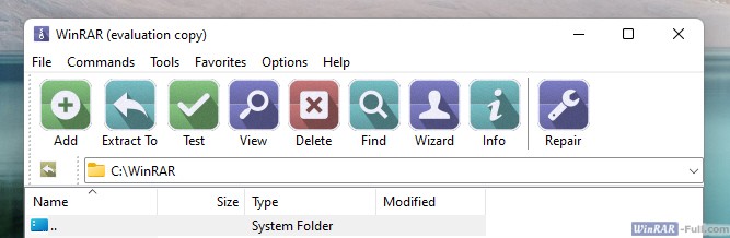 WinRAR Flat Gradient Half theme