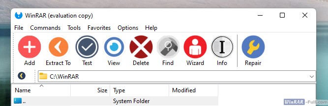 WinRAR Flat Round theme